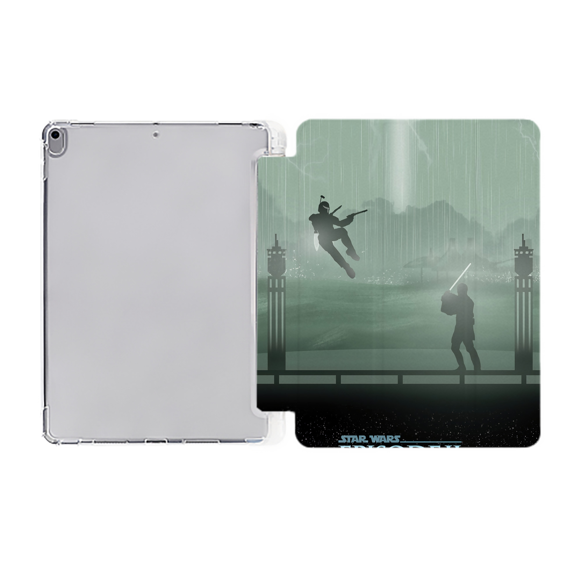 （画像用） スター・ウォーズ Star Wars IPad ケース ペン収納付き 三つ折りスタンド PUレザー×シリコン 対応機種9.5/10.5/10.9インチ
